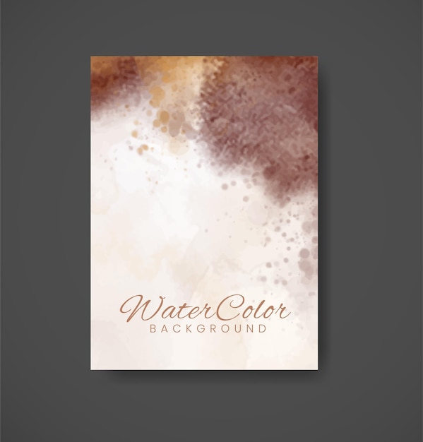 Cards with watercolor background Design for your cover date postcard banner logo