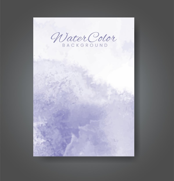 Cards with watercolor background Design for your cover date postcard banner logo