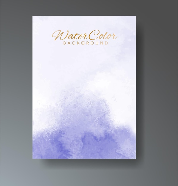 Cards with watercolor background Design for your cover date postcard banner logo