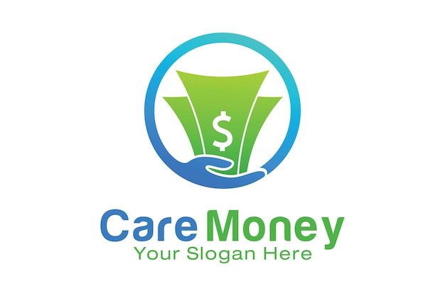 Care Money logo design template