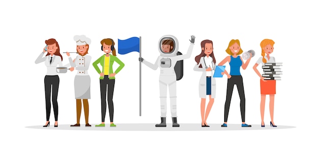 Career staff character   include janitor, businessman, gamer, fitness trainer, astronaut and doctor. 