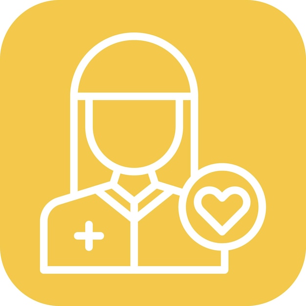 Caregiver Female icon vector image Can be used for Nursing