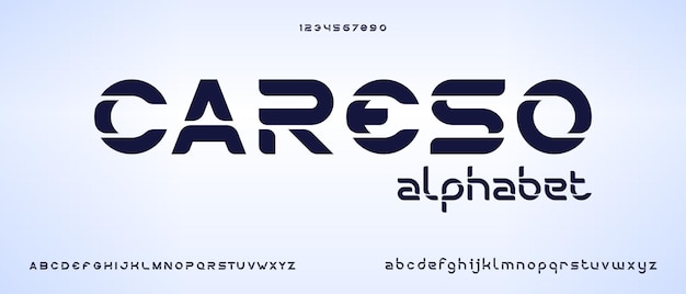 Careso, simple modern creative alphabet with urban style template