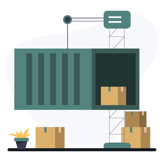 Cargo Boxed packages Delivery concepts