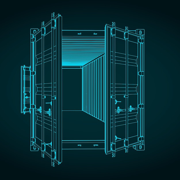 Cargo container blueprint