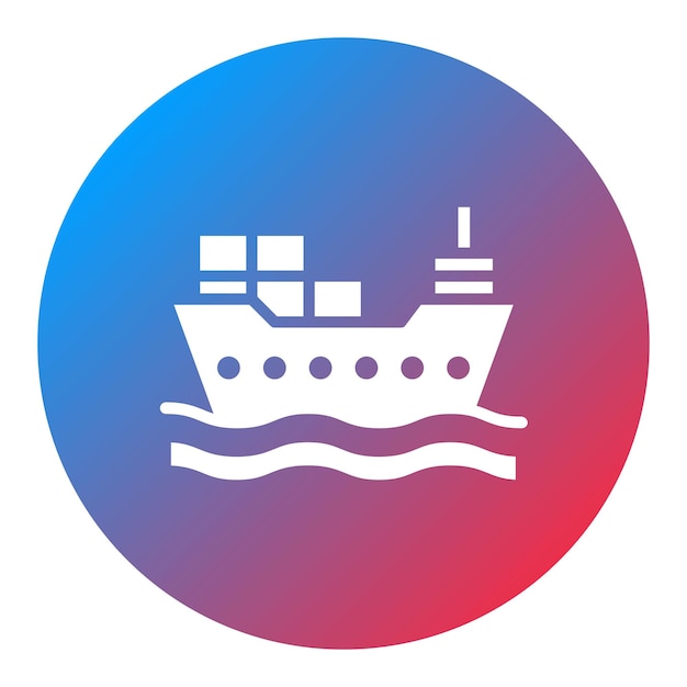 Cargo Ship icon vector image Can be used for Supply Chain