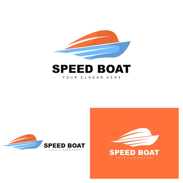 Cargo Ship Logo Fast Cargo Ship Vector Sailboat Design For Ship Manufacturing Company Waterway Sailing Marine Vehicles Transport Logistics