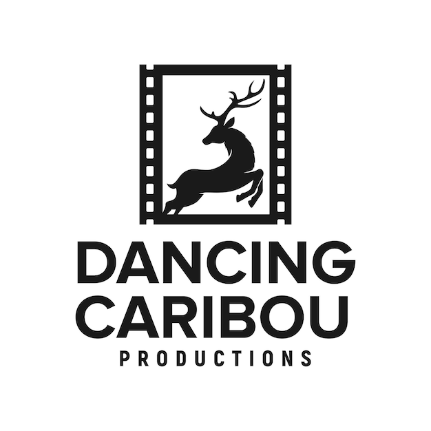 Caribou dear tape cinema production logo inspiration silhouette vector