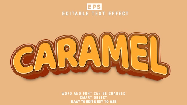 Carmel 3d Editable Text Effect Vector With Background