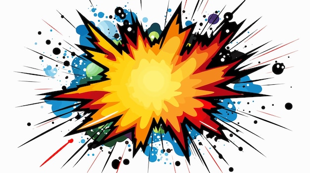 Carnival Boom Comic Book Speech Bubble Explosion