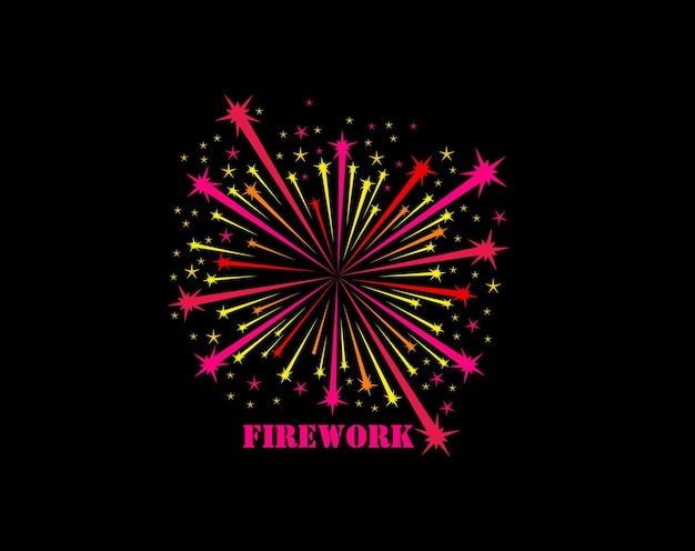 Carnival firework icon birthday event firecracker