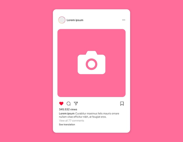 Carousel post template mockup Editable social media posts like instagram scroll frame pages