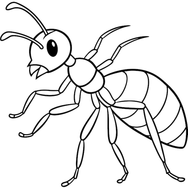 Vector carpenter ant walks icon vector