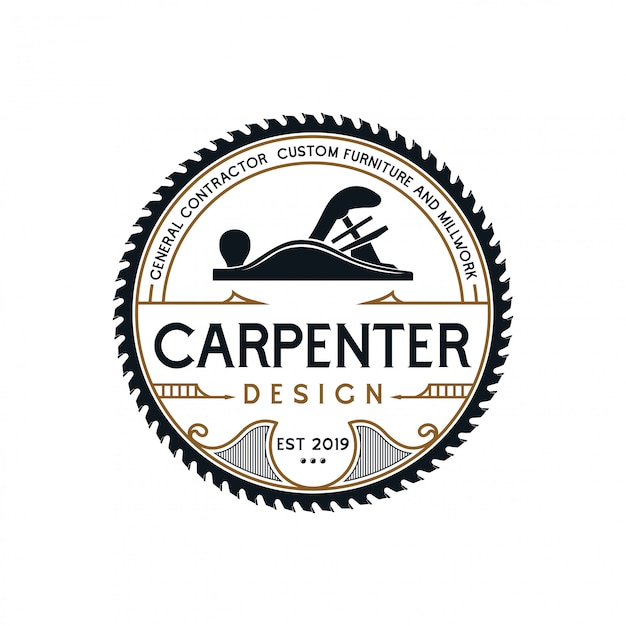 carpenter badge vintage