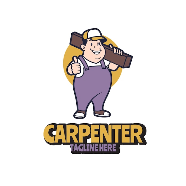 Carpenter Retro Logo Design