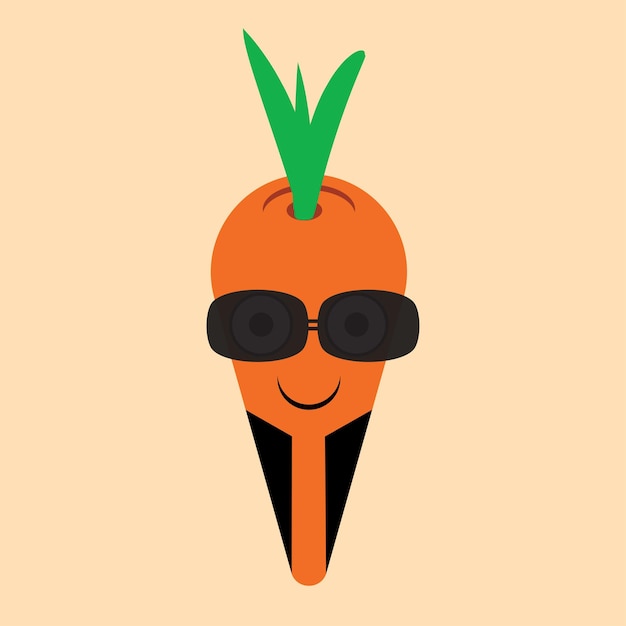 Vector carrot cartoon design