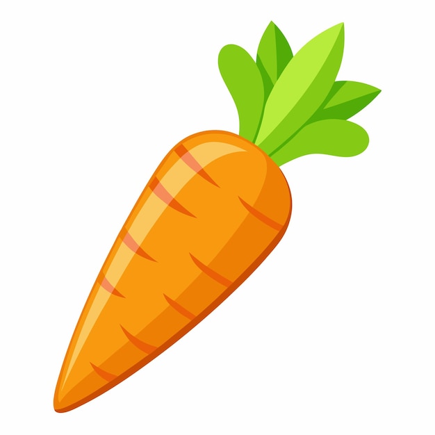 carrot clipart cartoon style vector illustration