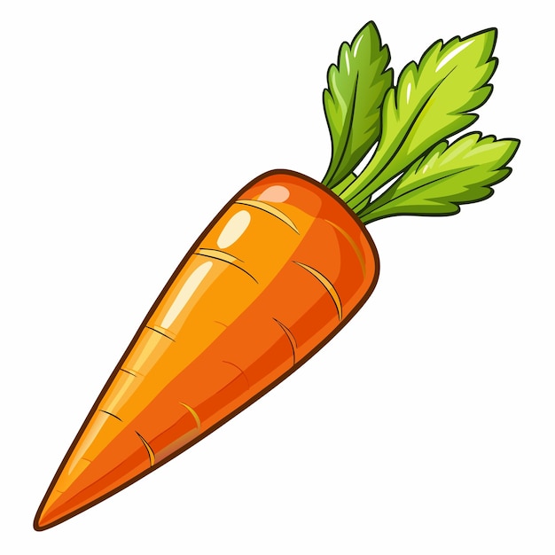 Vector carrot clipart vector design