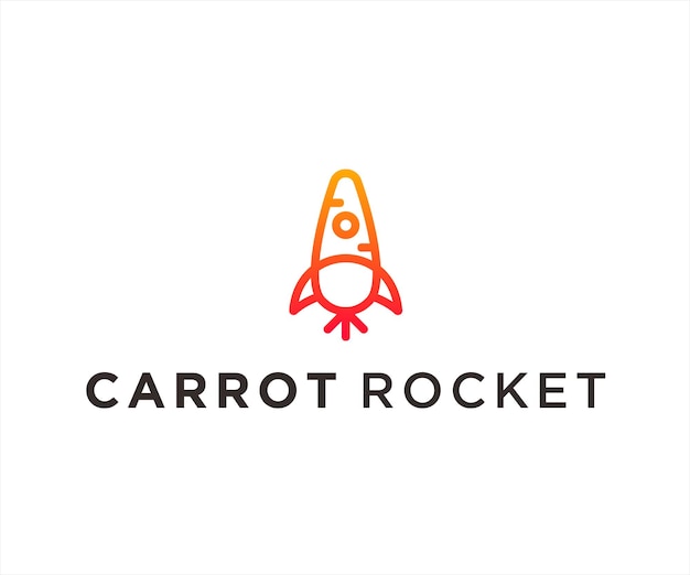 carrot rocket logo designs