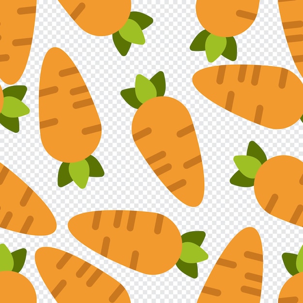 Carrot seamless pattern cute background Vector cute carrots seamless pattern isolated Carrot seamless background Vector illustration