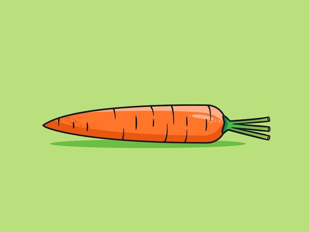 Carrot Vector Art Illustration