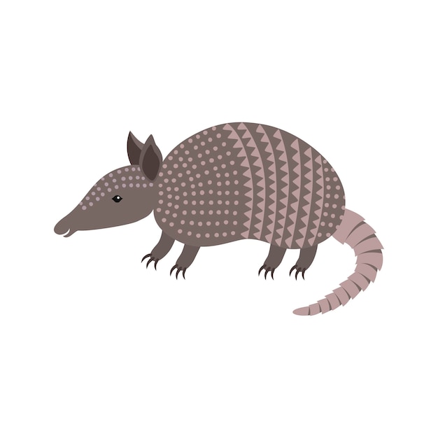 Cartoon armadillo animal smiling