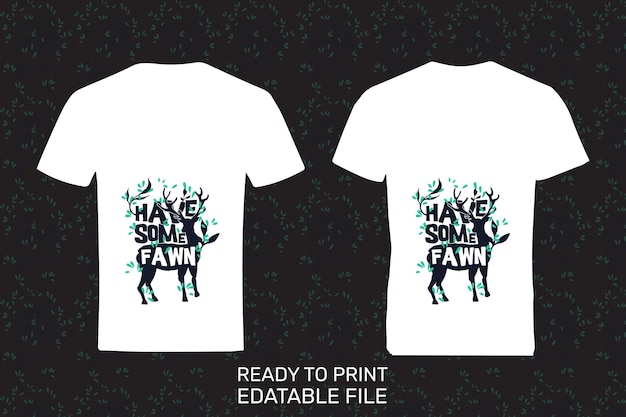 Cartoon art with text t shirt front and back mockup isolated on black background