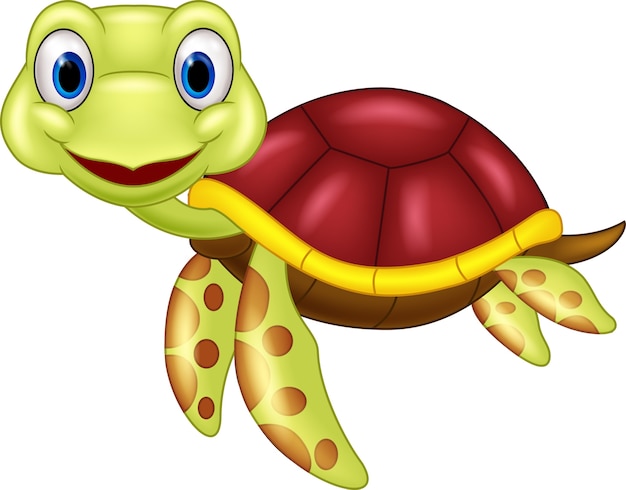 Cartoon baby cute turtle