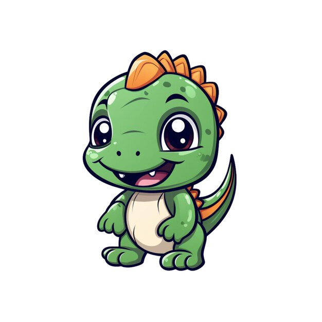 Cartoon baby dragon vector design