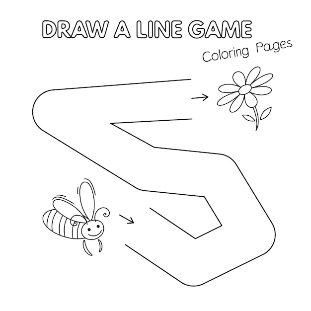 Cartoon Bee Coloring Book Game for Kids