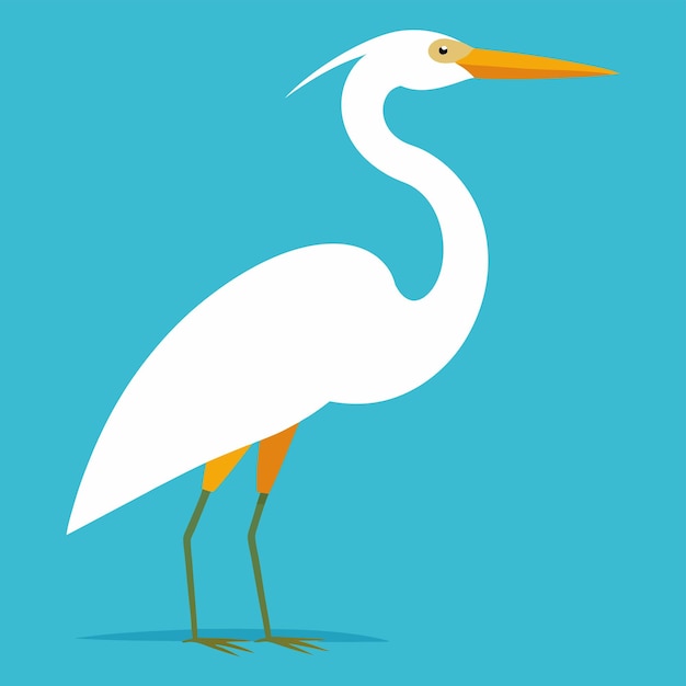 a cartoon bird with a long beak and a blue background