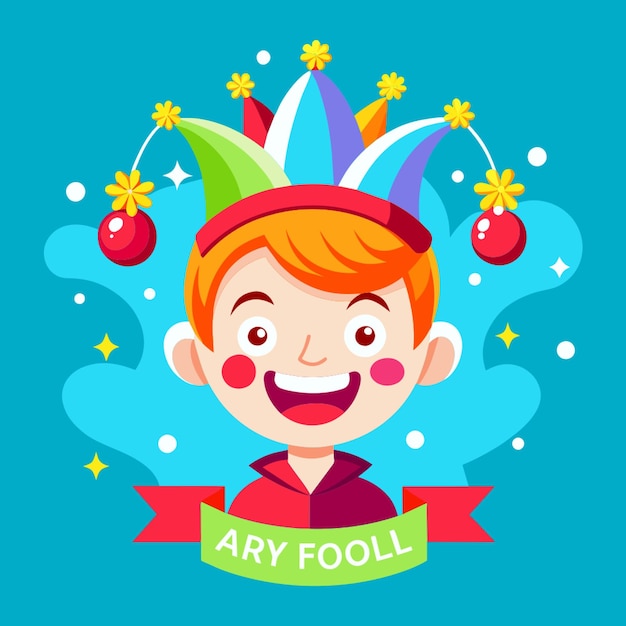 Vector a cartoon of a boy with a party hat and the words  any of the year