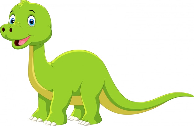 Cartoon brontosaurus dinosaur