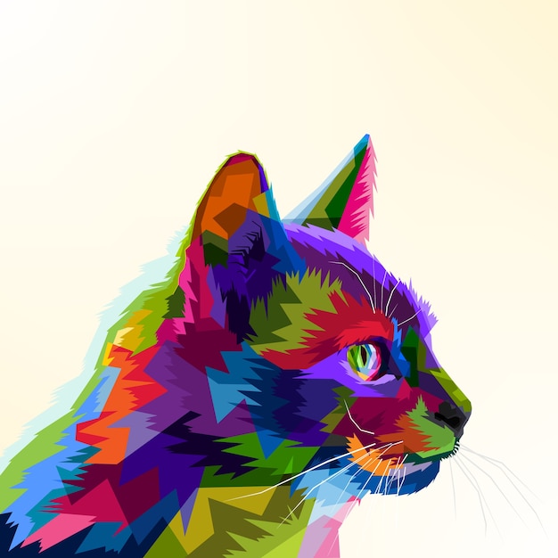 cartoon cat colorful