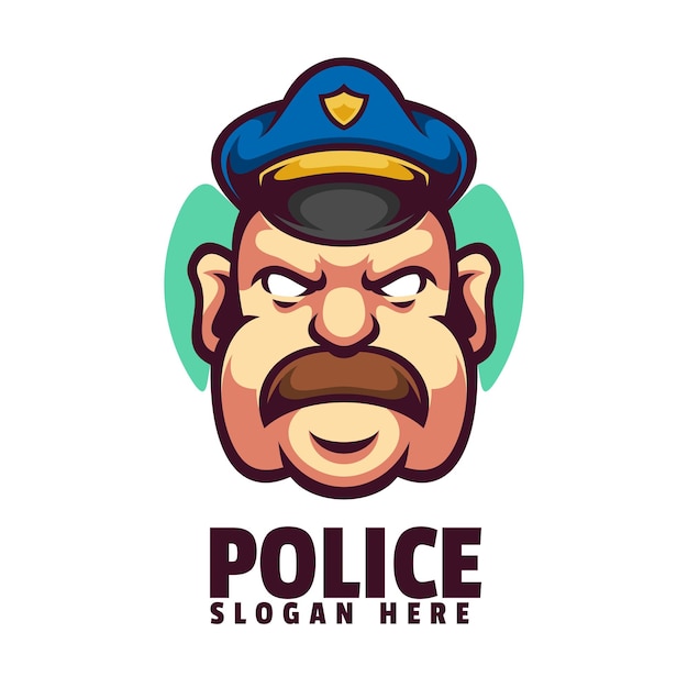 A cartoon character with the word police on it