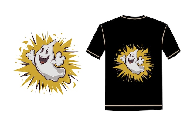 a cartoon character with a yellow sun on his shirt