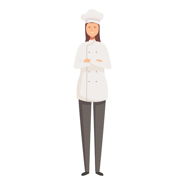 Vector cartoon chef character in uniform