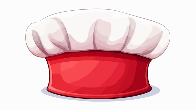 Cartoon Chef Hat Icon for Restaurant Menu Vector Illustration