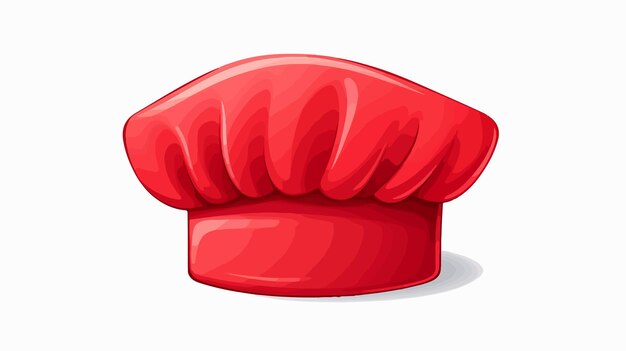 Vector cartoon chef hat icon for restaurant menus vector illustration