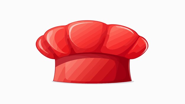 Vector cartoon chef hat icon for restaurant menus vector illustration