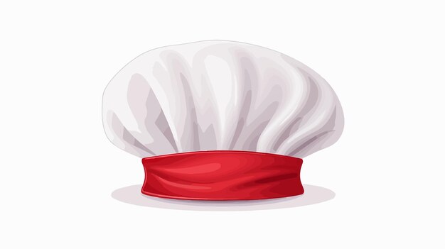 Vector cartoon chef hat icon for restaurant menus vector illustration