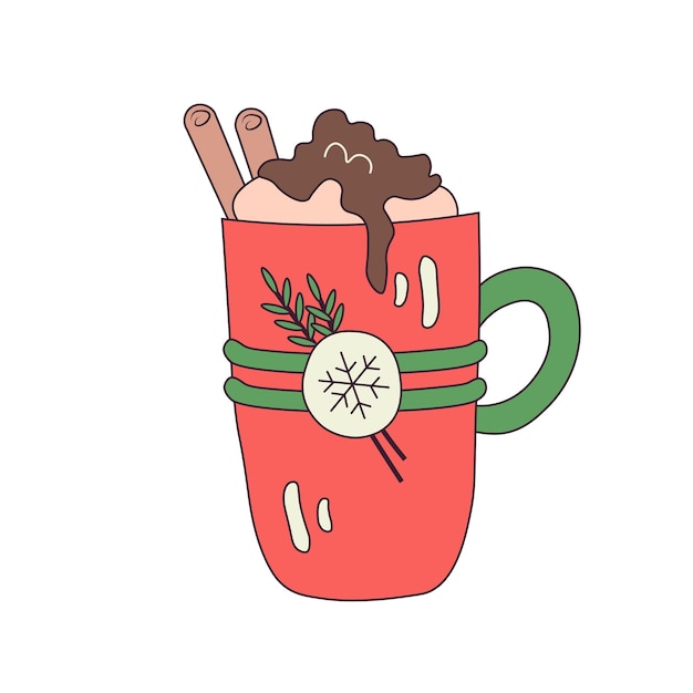 Cartoon Christmas coffee mug