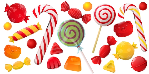 Cartoon christmas sweet candy