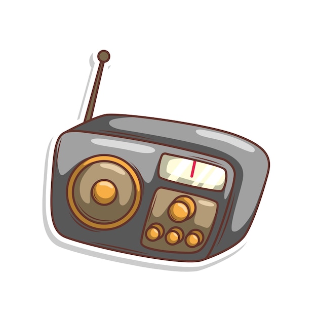 cartoon classic radio illustration art