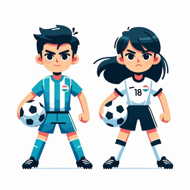 cartoon couple football