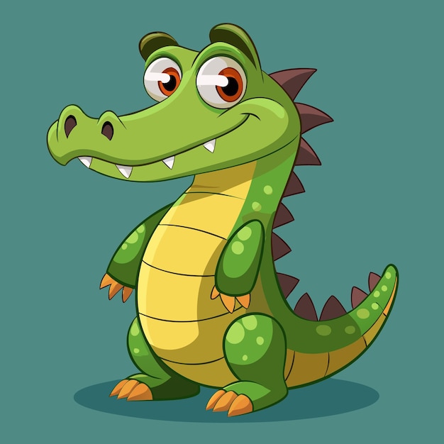 a cartoon of a crocodile with a mouth full of teeth