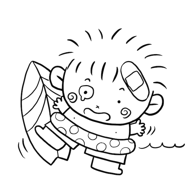 cartoon cute doodle coloring page kawaii anime illustration clipart character chibi drawing manga