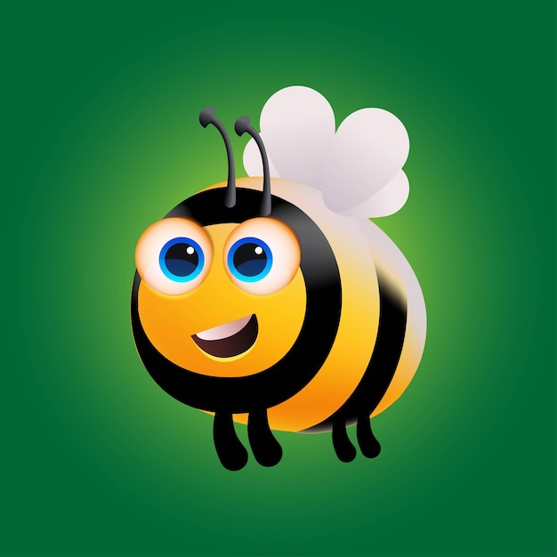 cartoon cute vector bee