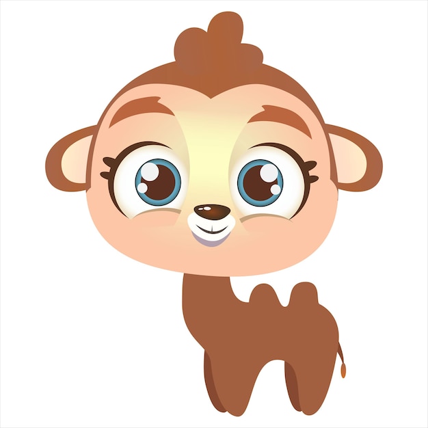 cartoon cute vector camel