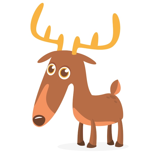 Cartoon deer character illustration.